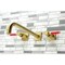 Kingston Brass KS6057DKL Wall Mount Tub Faucet, Brushed Brass KS6057DKL - alternate 6